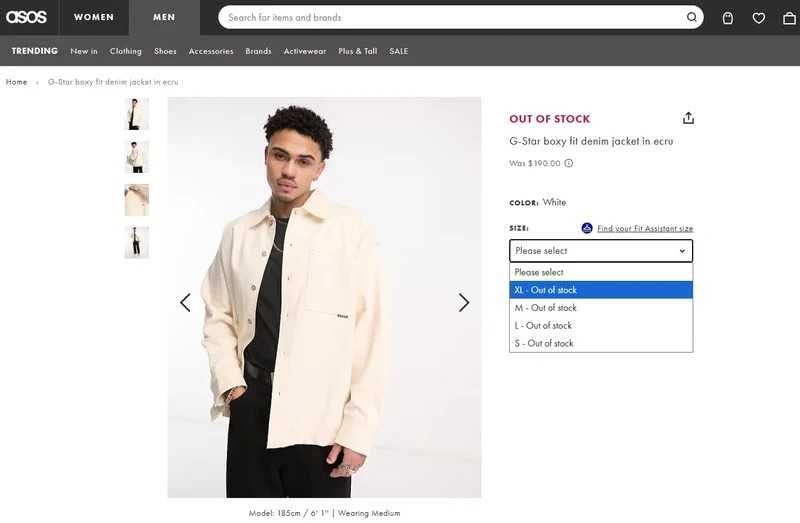 Jacheta G-Star Boxy Fit Denim