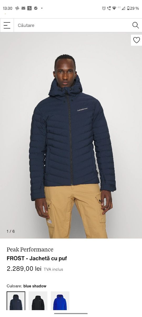 Frost Ski Jacket Blue Shadow Barbat