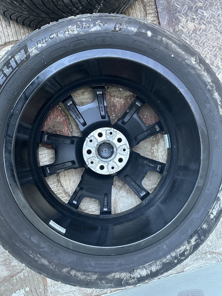 Roti BMW originale 19, IS 34, cauciucuri de iarna Michelin 245/50/R19