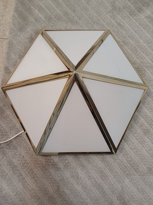 Accesoriu decor lumina alama opalina vintage colectie Austria 1960