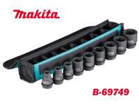 Комплект ударни вложки, 9 части, 10-27мм, 1/2" квадрат, Makita B-69749