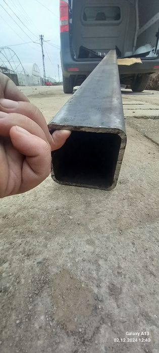 Țeavă pătrată 10 cm cu 7 mm