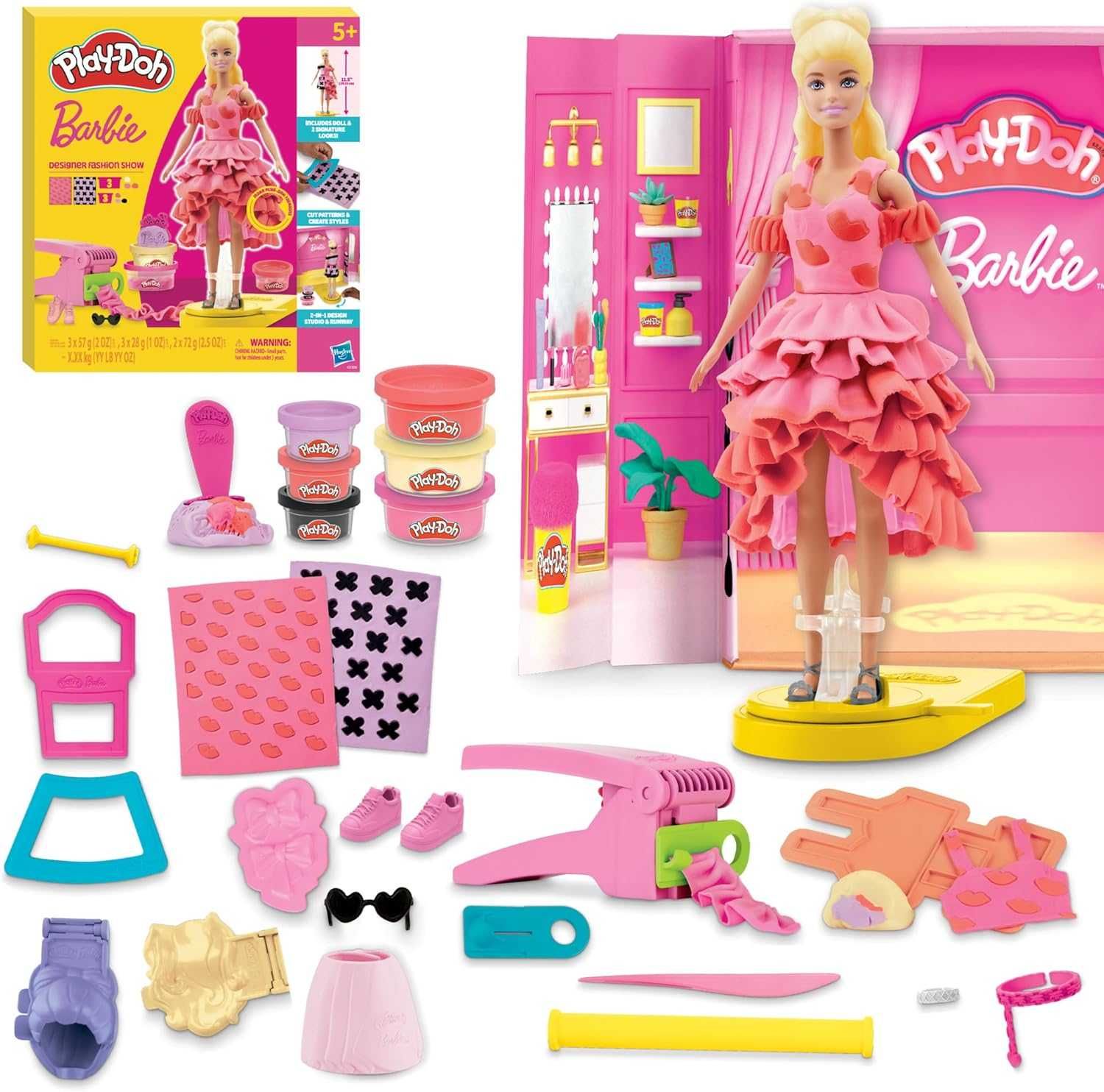 Комплект за игра Play-Doh Barbie с дизайнерско модно ревю