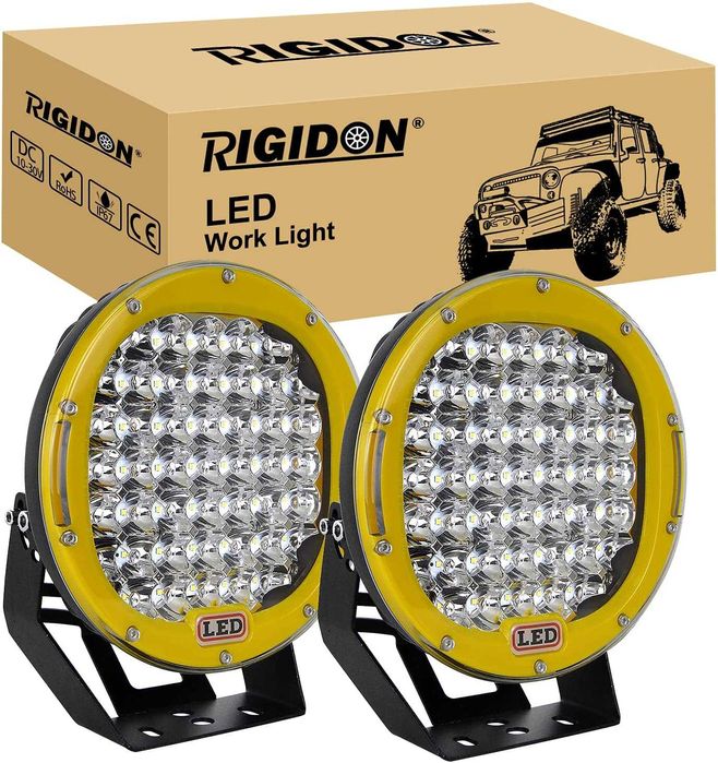 Proiector Led 225w Rotund, Galben, Alimentare 12-24V, Pret pe bucata