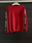 Pulover Rosu BLACK SQUAD, slim fit, XS
