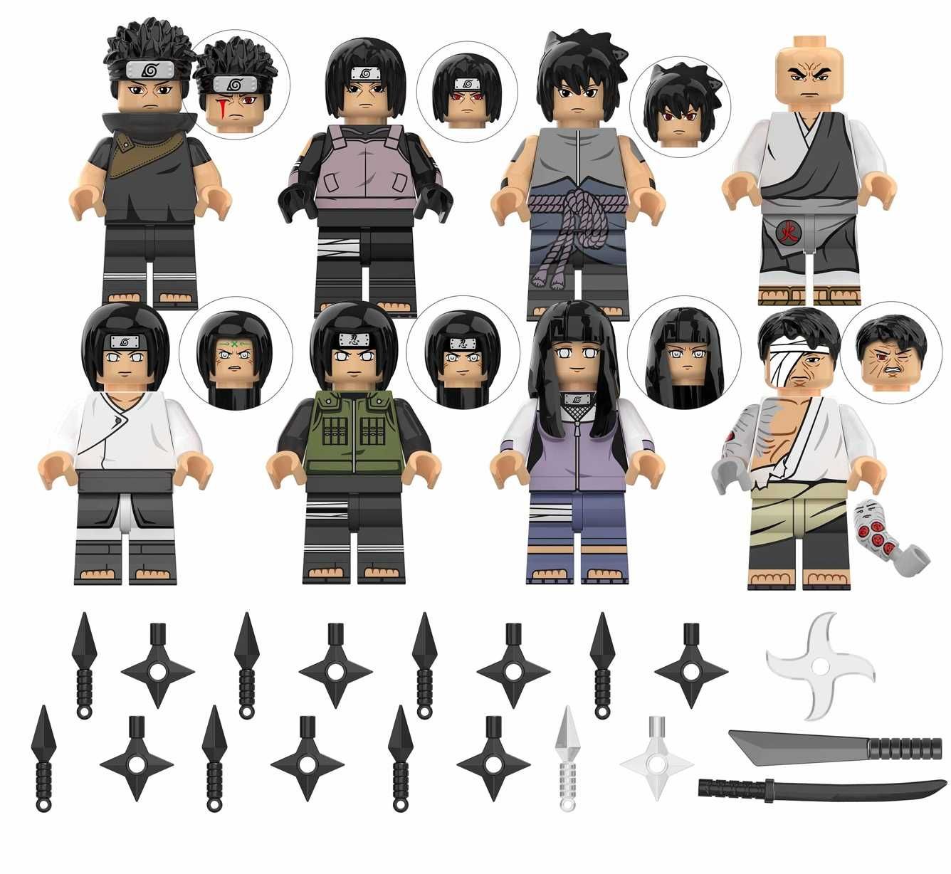 Set 8 minifigurine noi tip Lego Naruto pack4