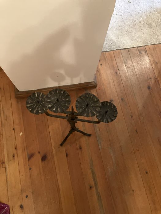 Метален свещник, 4 свещи