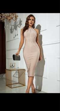 Rochie Bandage nude