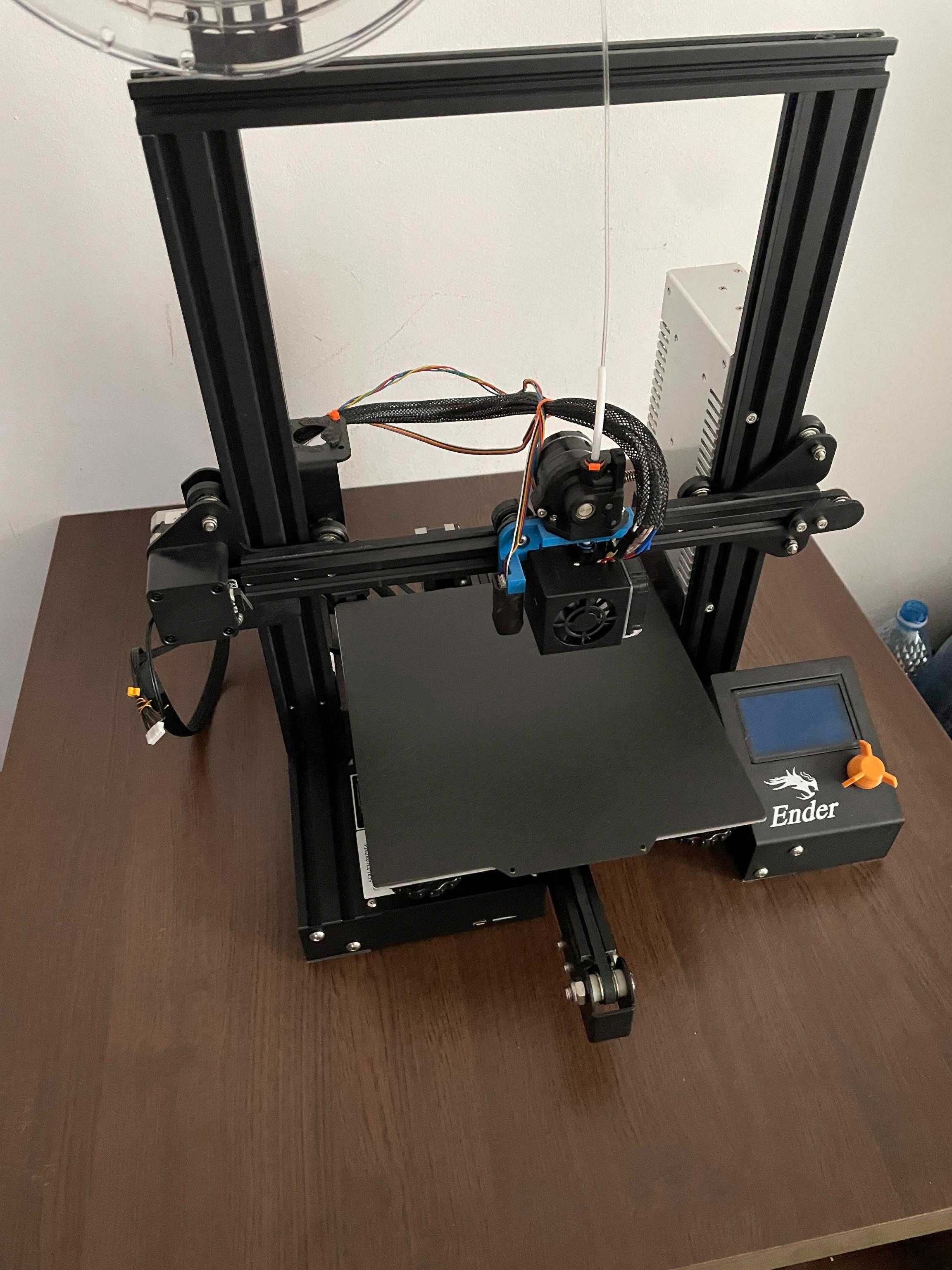 Imprimanta 3D Ender 3 upgradata cu direct drive, ABL, PEI bed