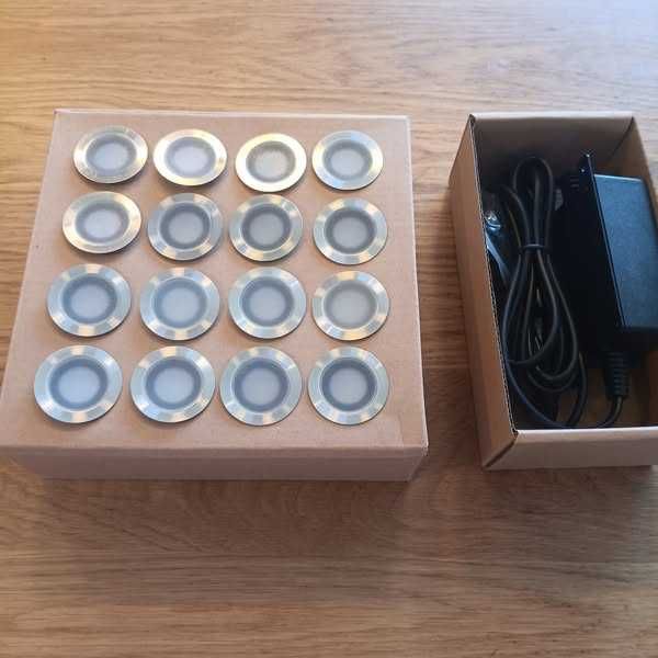 НОВИ! LED лампи  за двор, пътеки, IP67, 32 мм, 16 бр/к-кт