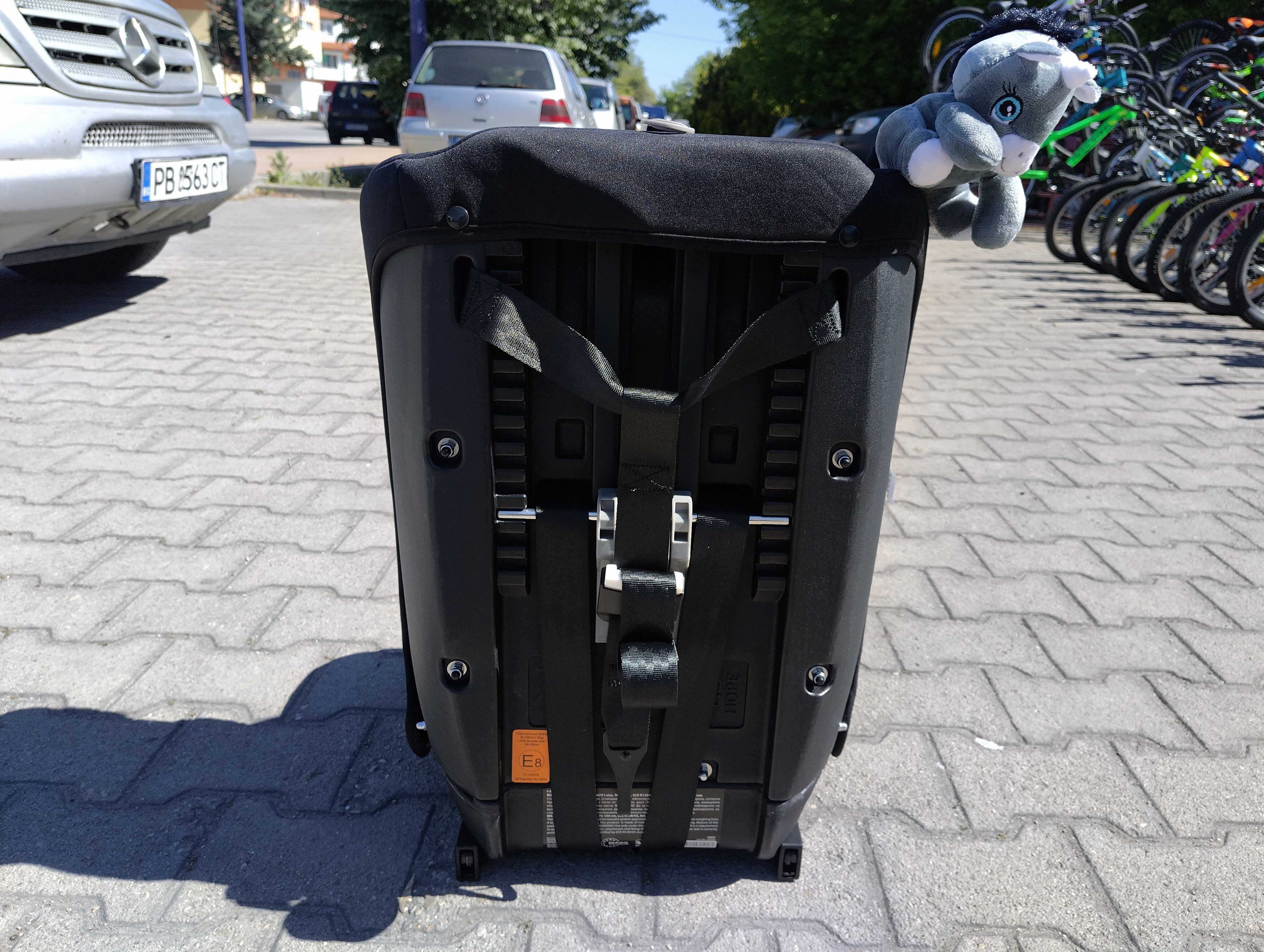 MONI Стол за кола I-SIZE I-SAFE ISOFIX (76-150 см) сив