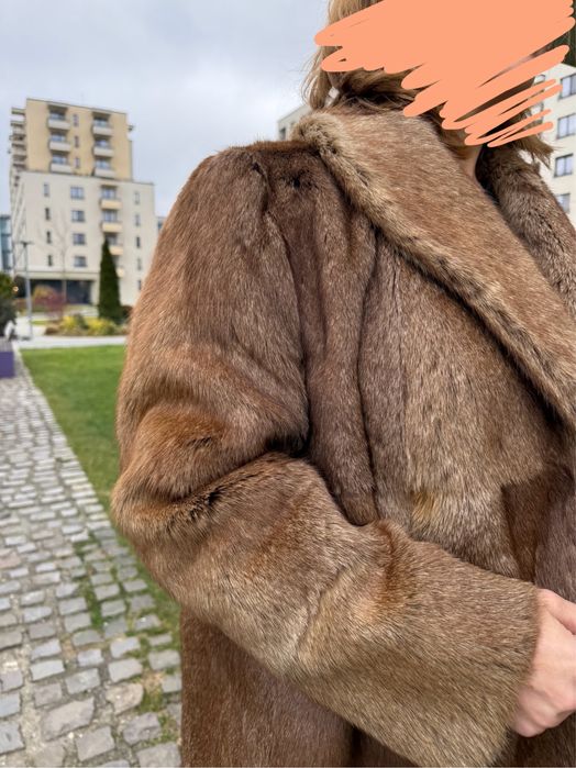Haina de blana naturala de vizon