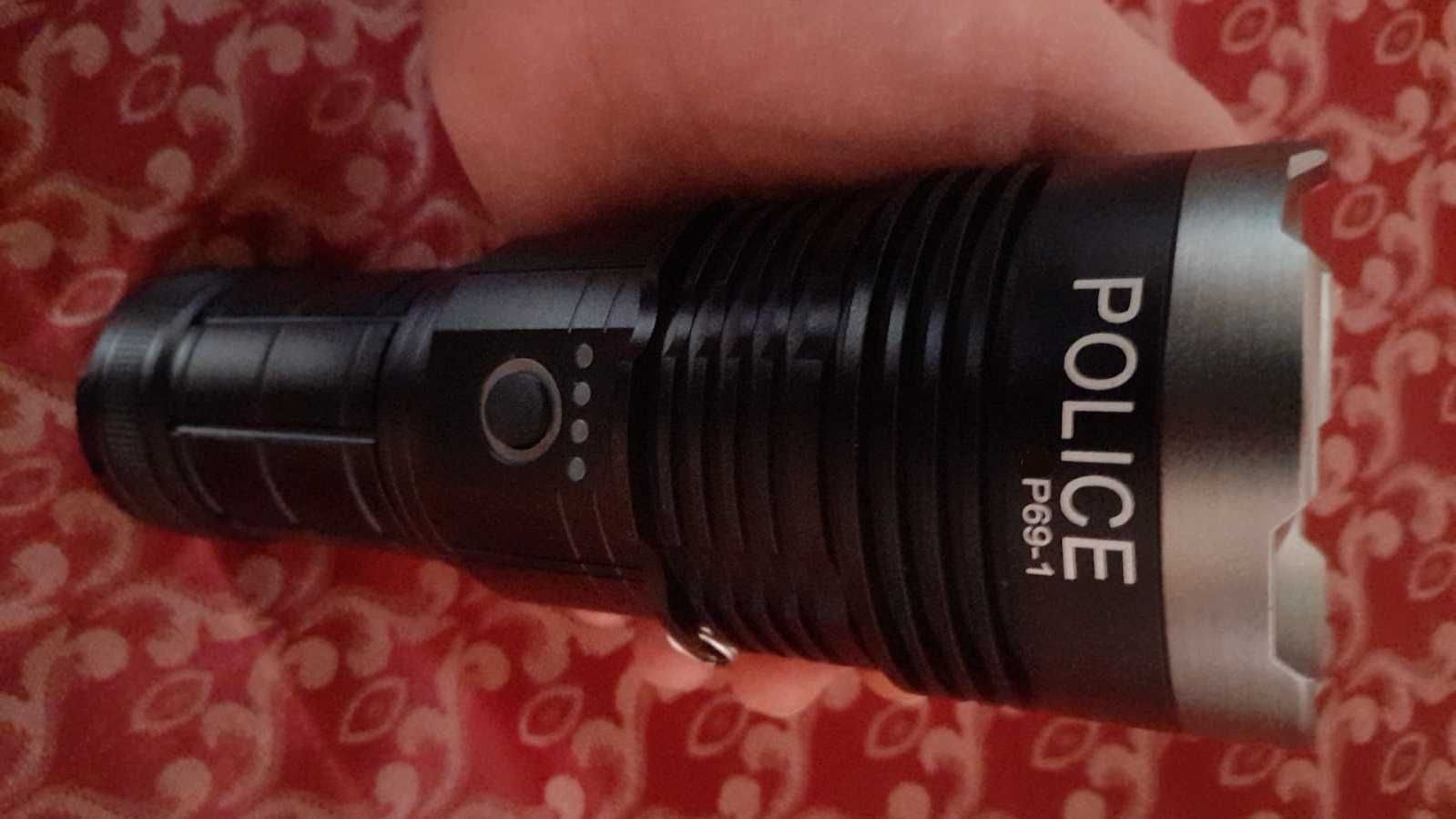 Lanterne Police raza 800m tehnologie led laser wick 8 acumulatori