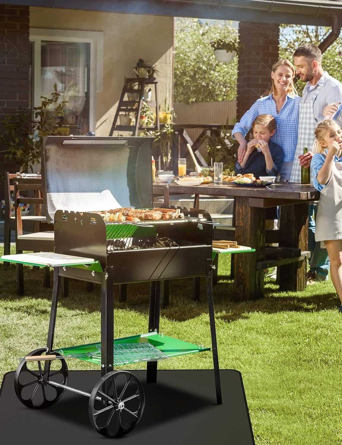 Защита подложка- килим за барбекю, камина, огнище BBQ mat 122х 76 см.