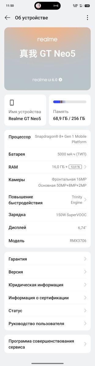 Realme GT Neo 5 ideal
