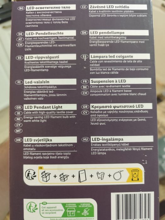 Lustra simpla atarnata cu bec mare led