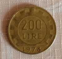 Monedă 200 lire Italia 1978