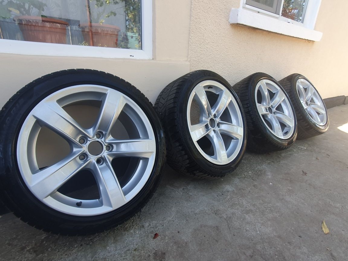 Jante R18 originale Audi a4/a5/a6 ,ET 29 cu anvelope iarna Pirelli dot