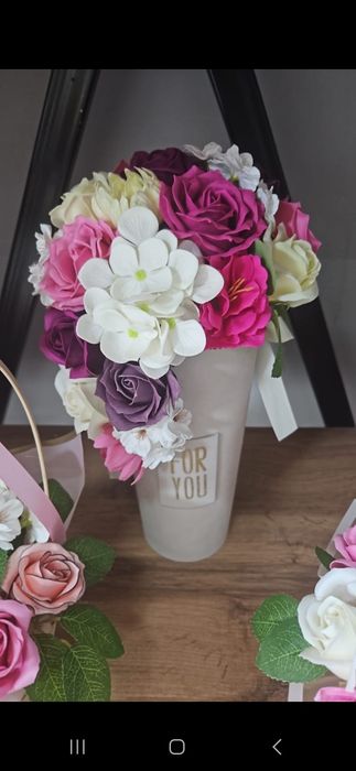 Букеты из мыльных роз