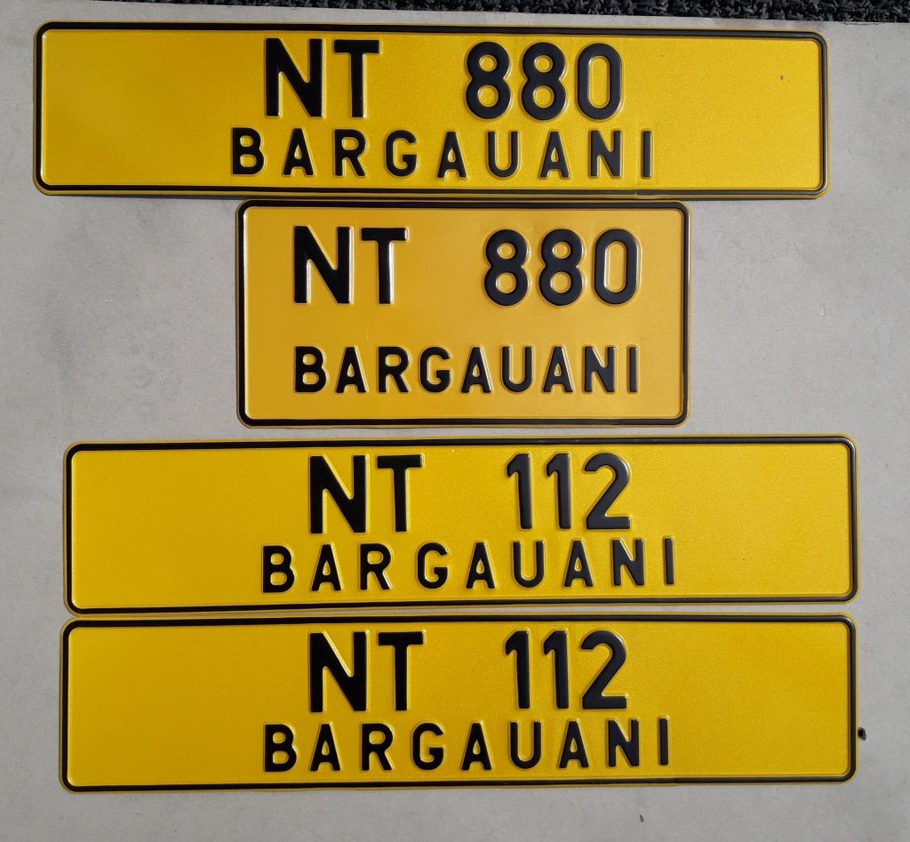 Numere auto ornamentale