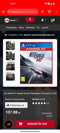 Need for speed PS 4