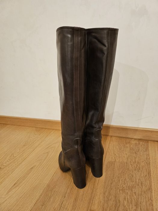 испански високи ботуши естествена кожа 38