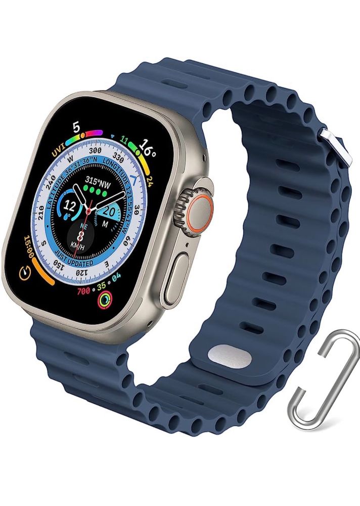 Curea Husa Folie Compatibila Ceas Apple Watch Ultra SE 9 8 7 6 5 4