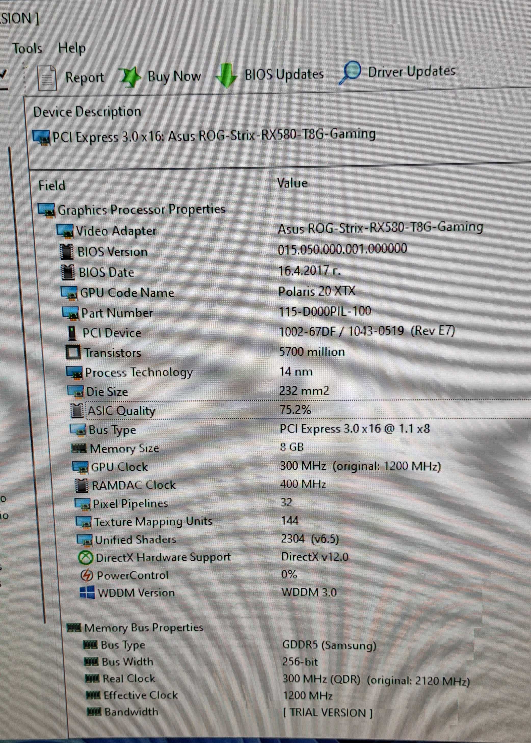 Видео карта Asus ROG STRIX RX 580 8GB GAMING