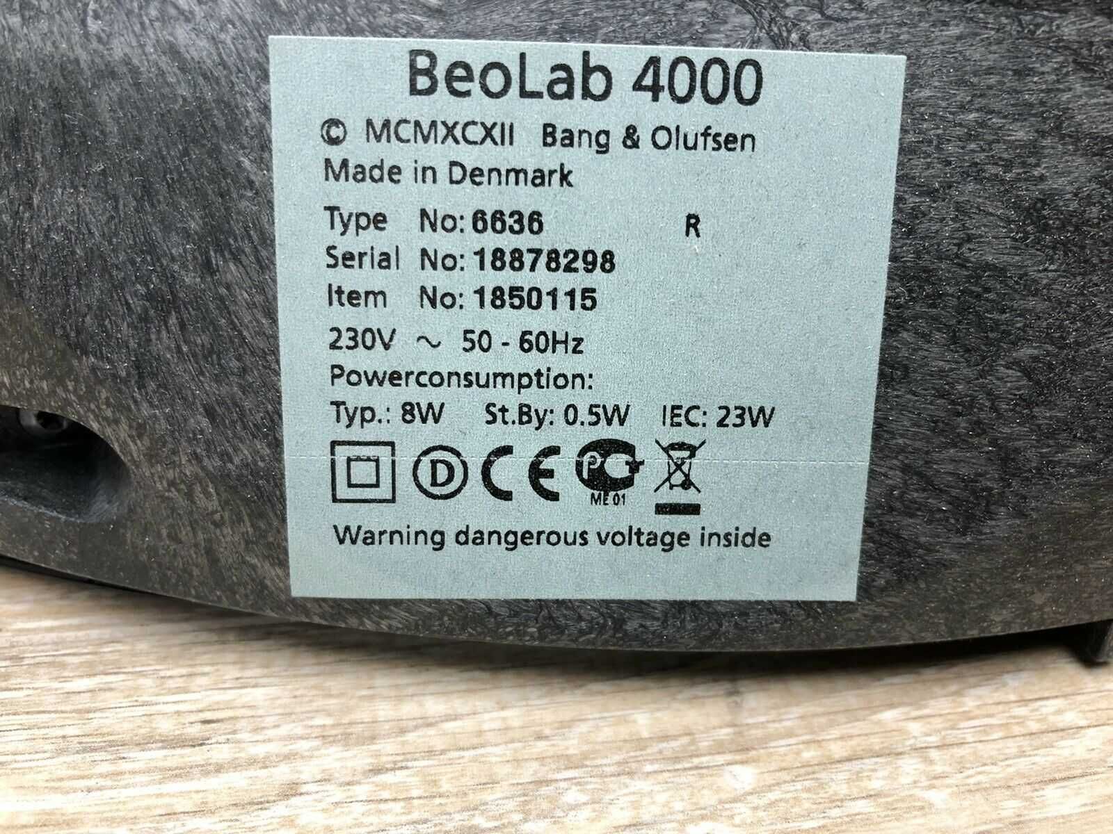 Колонки Bang & Olufsen Beolab 4000 (Дания)