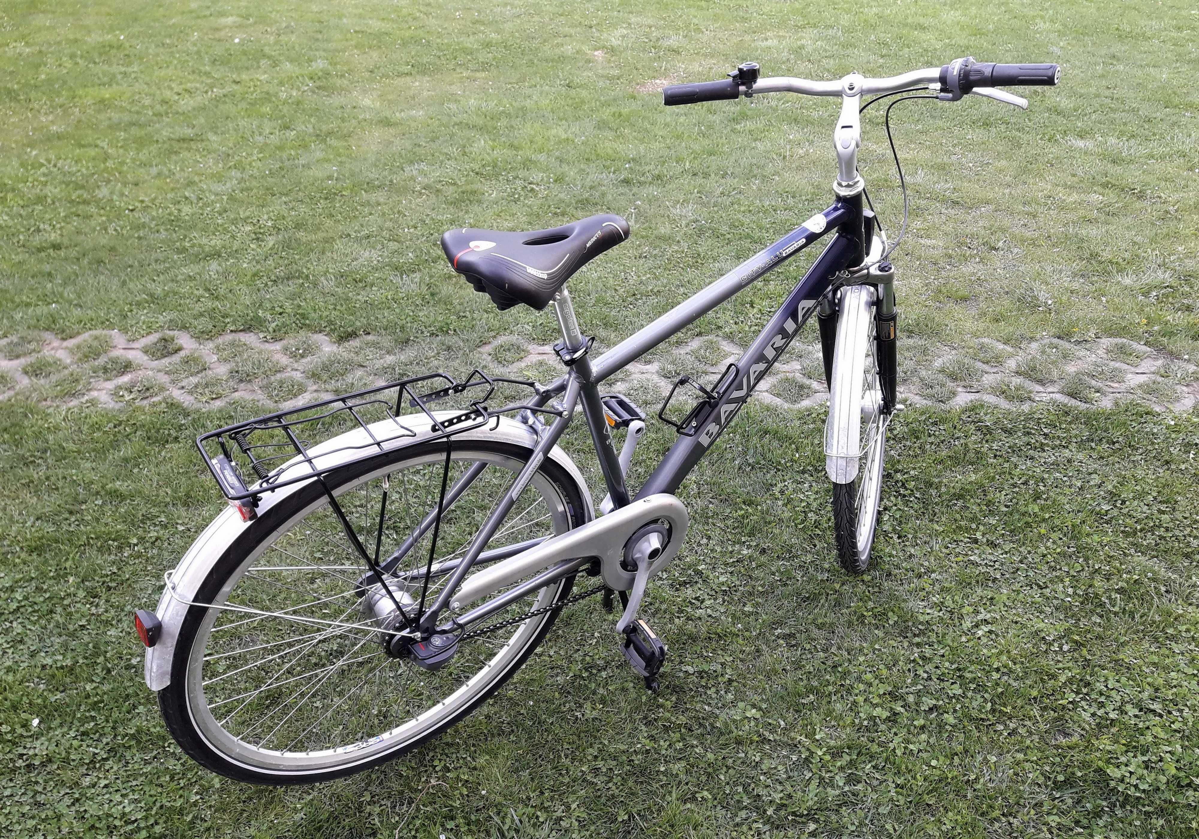 Bicicletă bărbați 28’ Bavaria City-ALU, ALUMINIU, 7 viteze – gri