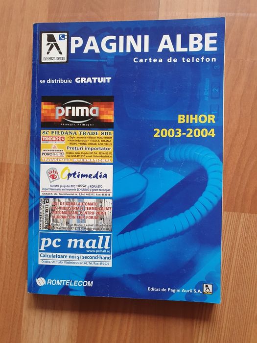 Carte de telefon Bihor 2003-2004