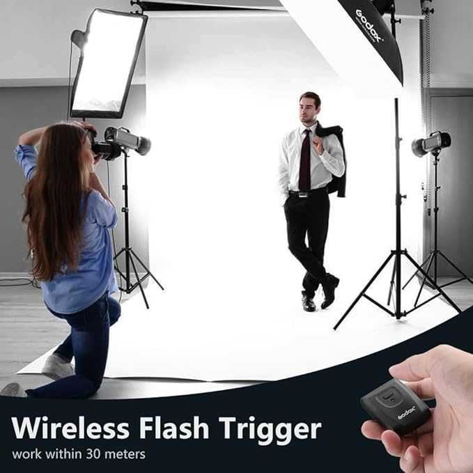 Kit bliț stroboscopic pentru foto în studio profesional Godox