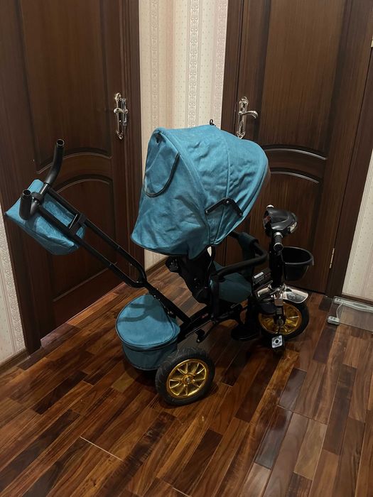 Трех колёсный велосипед, с ручкой для Родителя