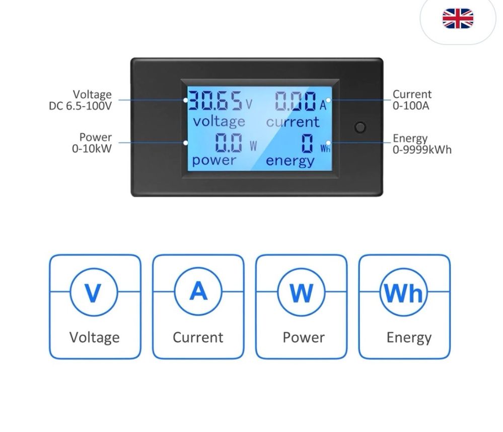 Цифров електрометър 100v /100а