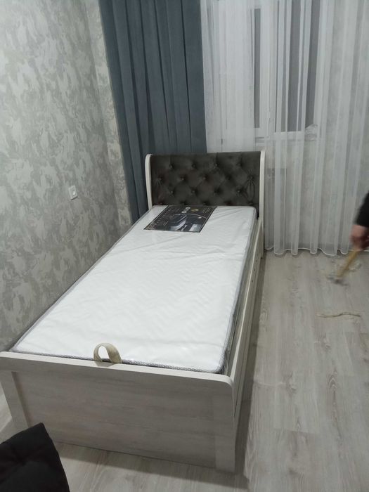 Односпальная кровать,ортопедический матрас,ЛДПС Россия,механизмСундук.