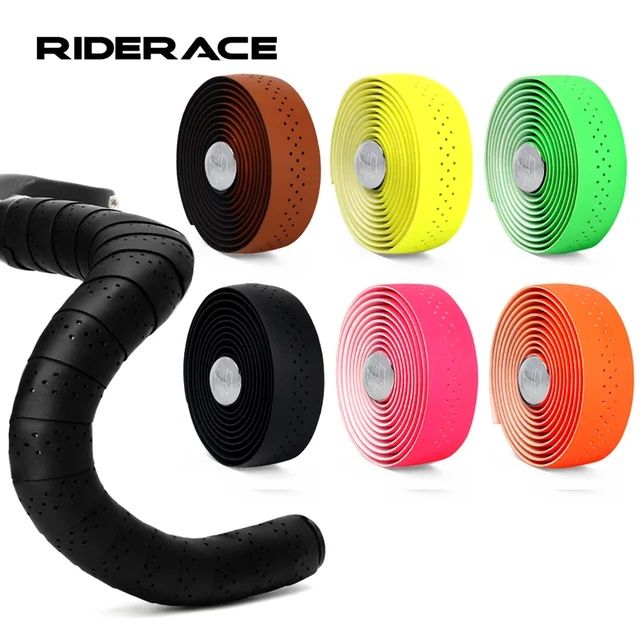 RIDERACE ghidolină piele ecologica perforată ghidon cursiera bicicleta