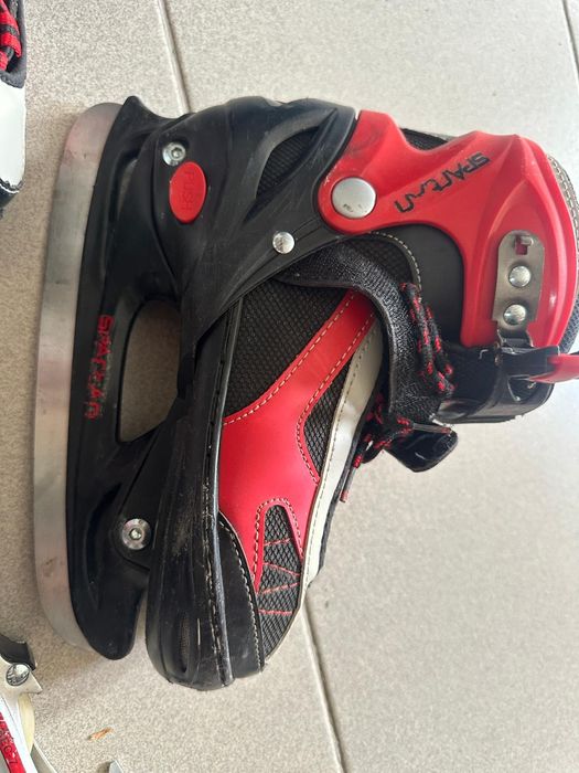 Patine 2in1 Spartan reglabila lama sau role 34-37 rosu