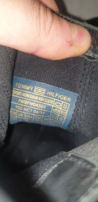 Botine cizme  piele naturala damă Tommy Hilfiger măsura 39