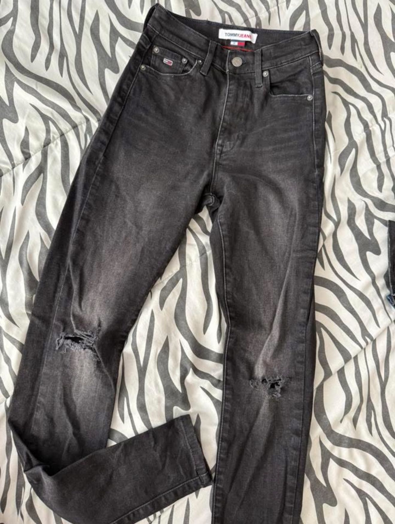 Дамски дънки Tommy Jeans xs висока талия впити