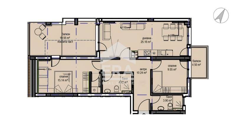 Продава се Тристаен апартамент в София, Овча купел 1 - 122 кв.м за 1959 €/кв.м - Снимка #3