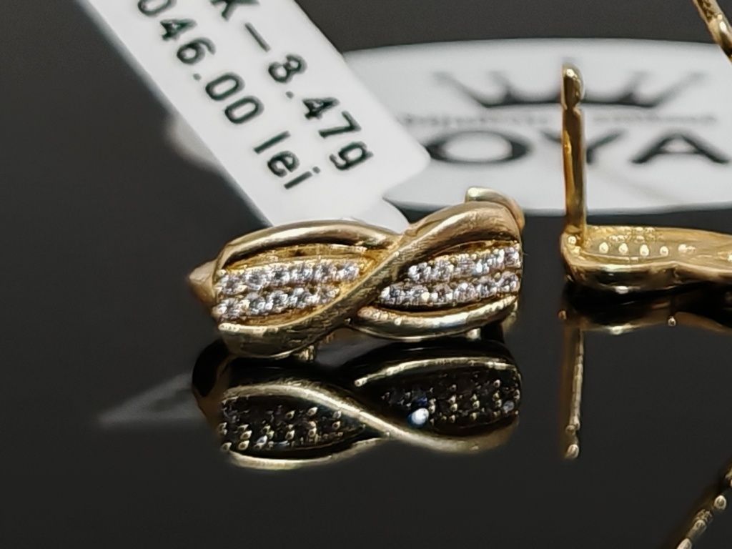 Bijuteria Royal CB : Cercei dama aur 14K 3,47 gr