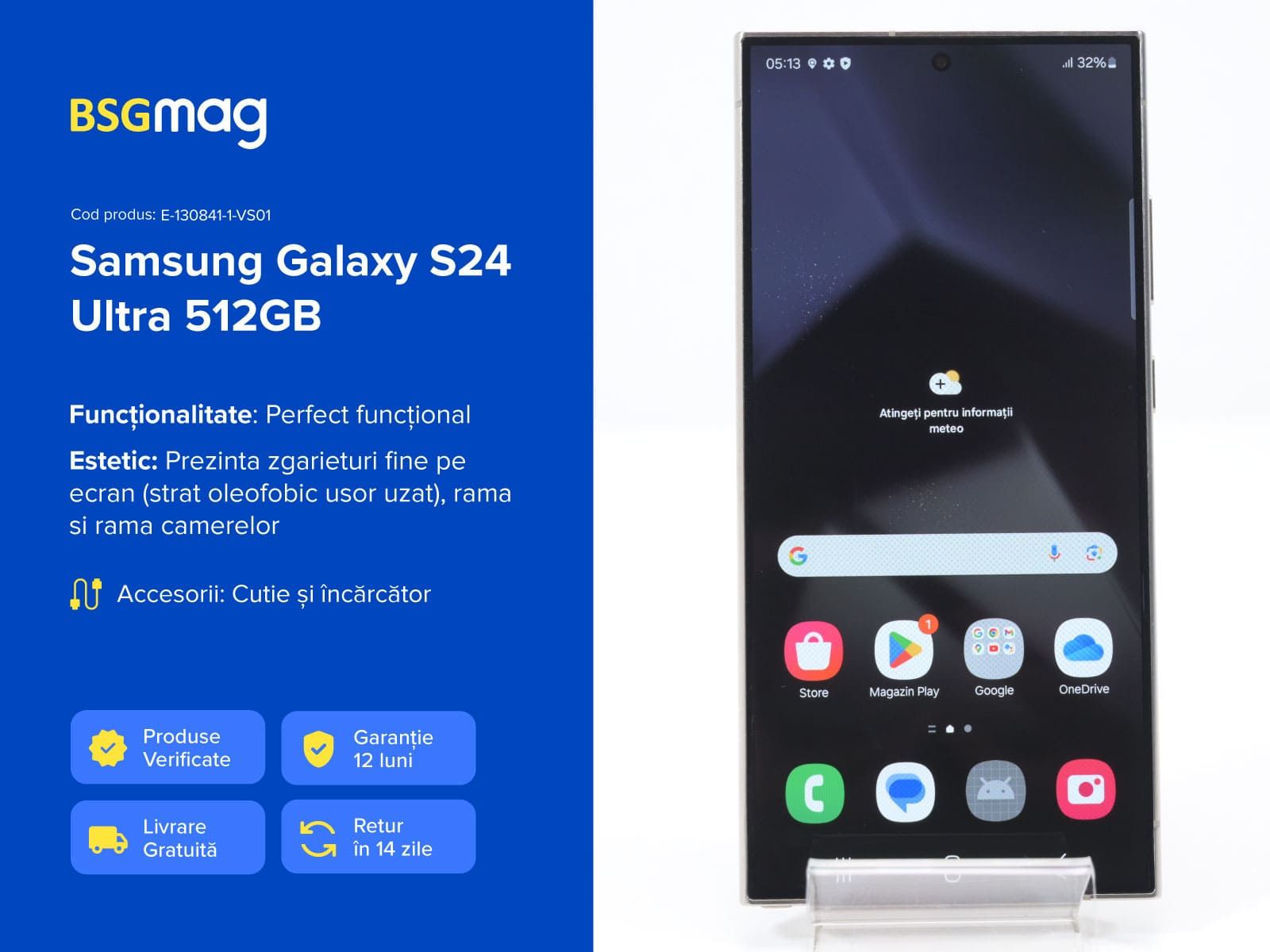 Telefon Samsung Galaxy S24 Ultra 512GB - BSGmag