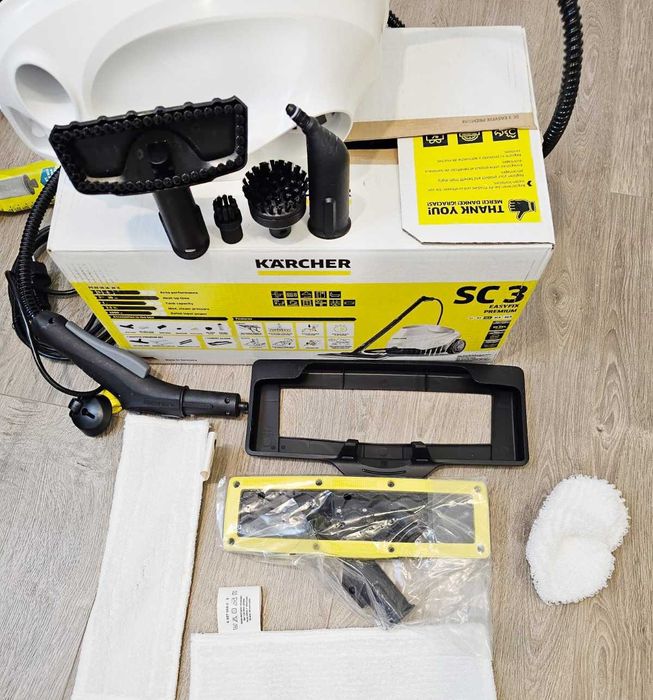 (NOU) Curățător cu aburi-Kärcher SC3 EasyFix -Elimină 99% din bacterii