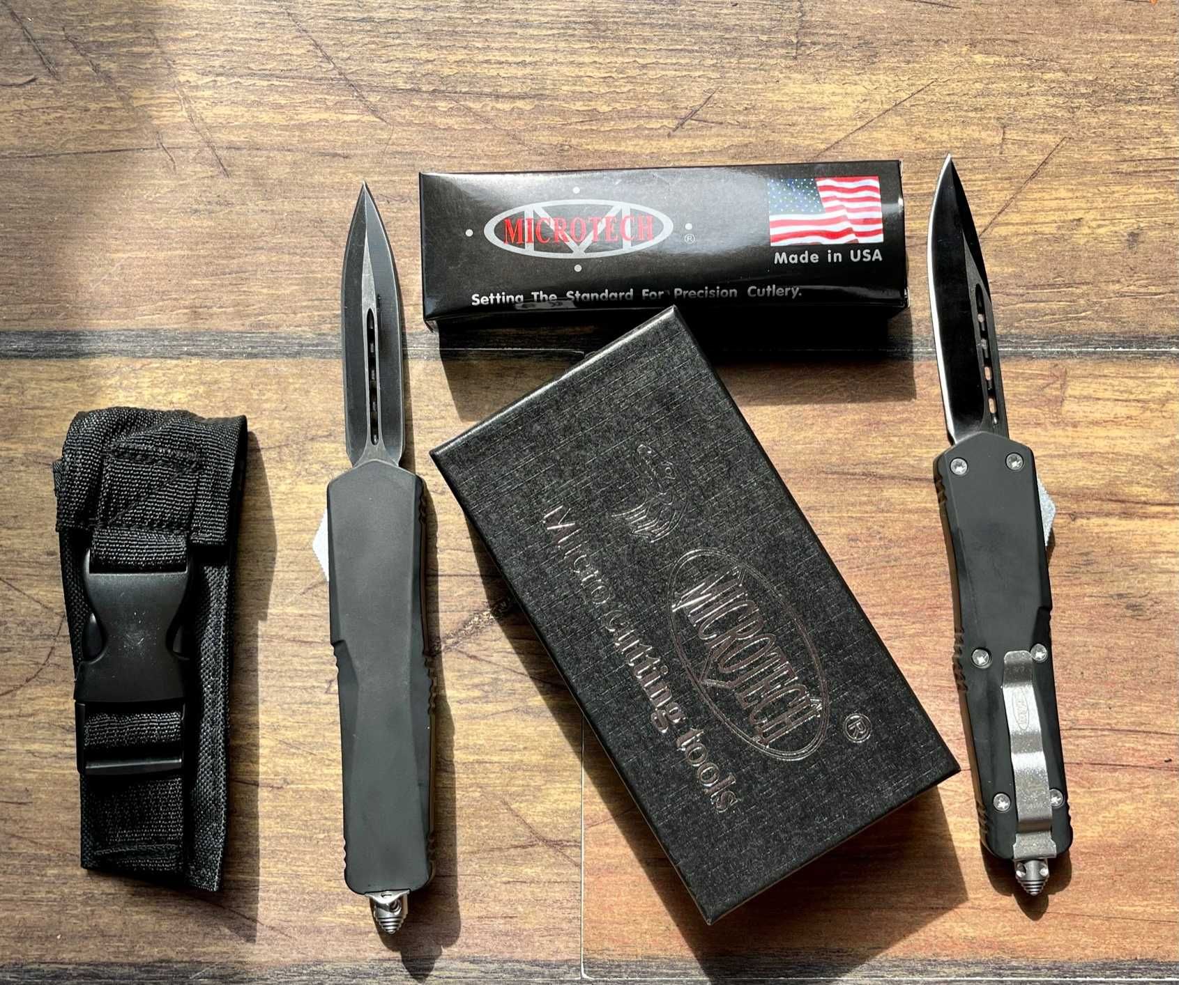 Уникален Автоматичен Нож Ножка MicroTech USA ножове с калъф