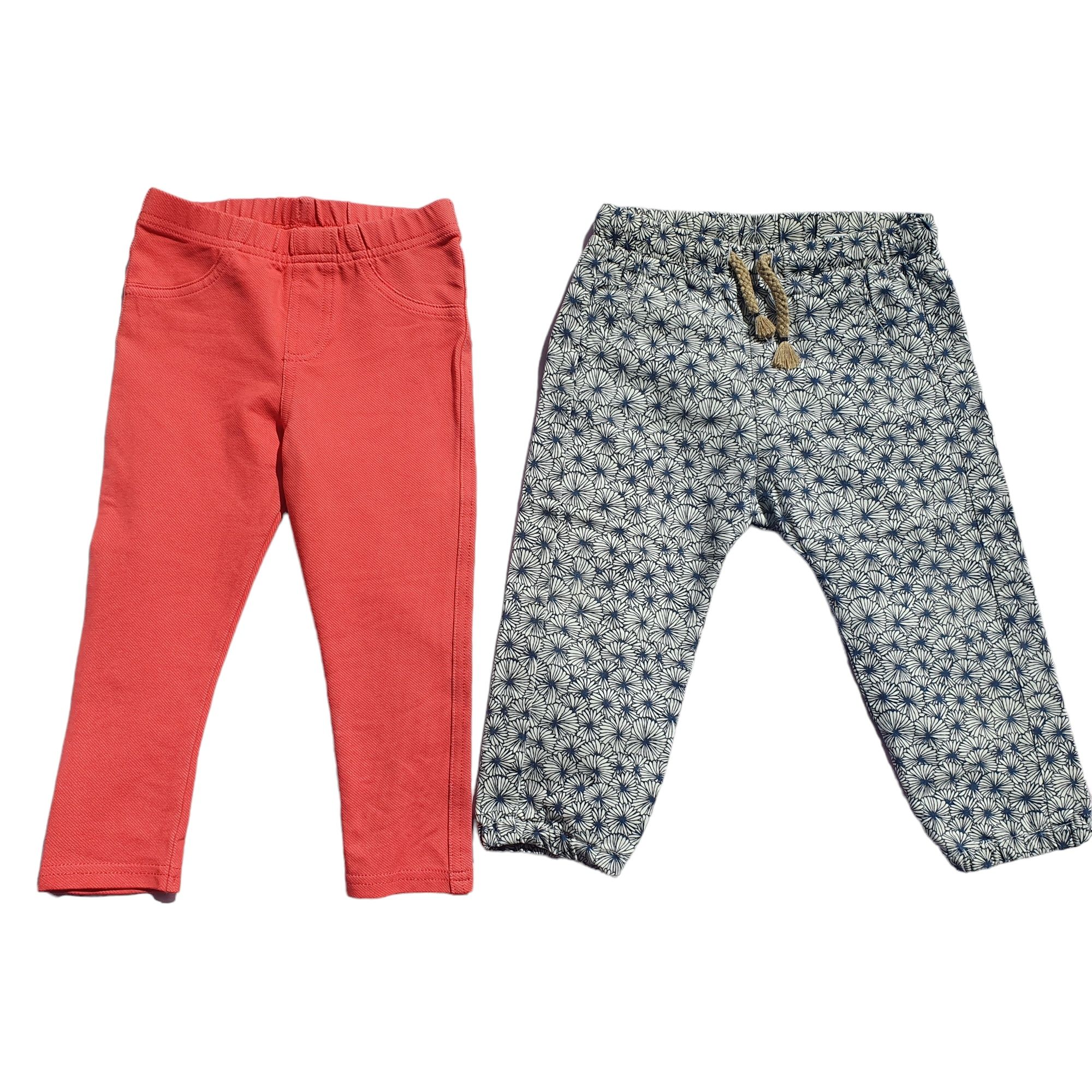 Set 2 perechi pantaloni Mango si Marks and Spencer 12-18 luni, 80-86