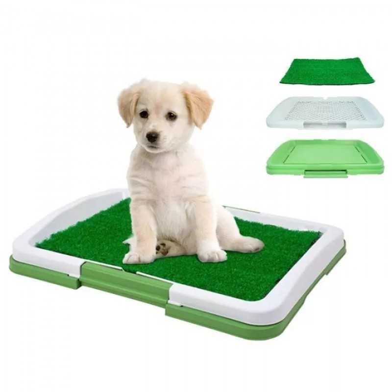 Puppy Potty Pad тоалетна за куче/котка с решетка и изкуствена трева