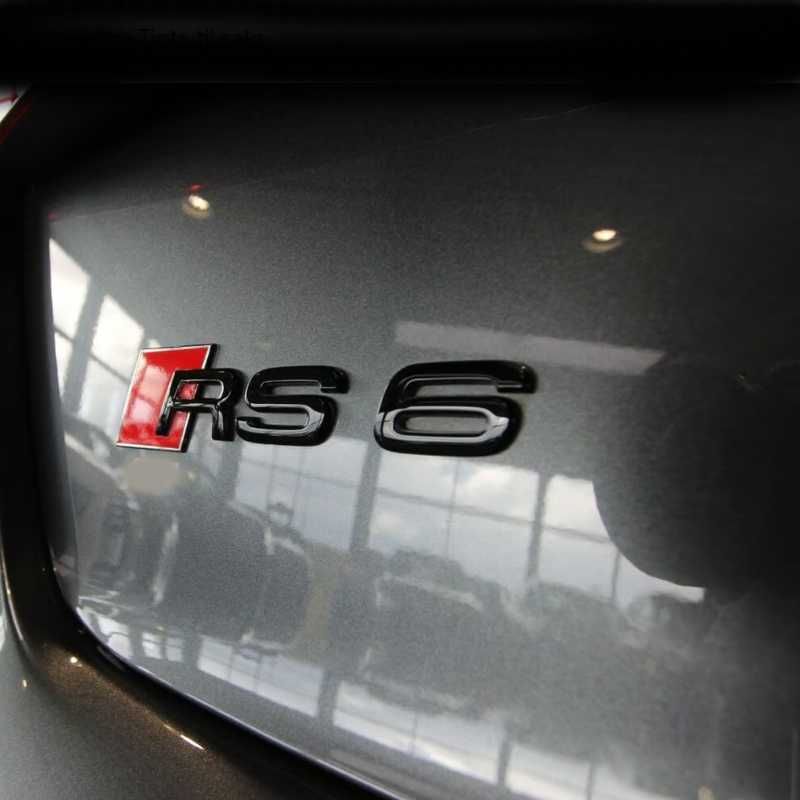 Emblema RS3, RS4, RS5, RS6, RS7, RS8 Audi Sline, negru