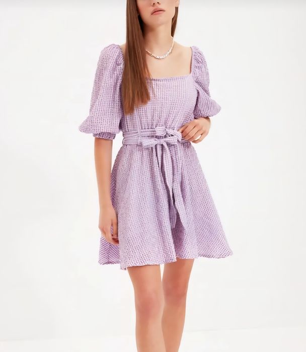 Лятна лилава рокля Размер Л