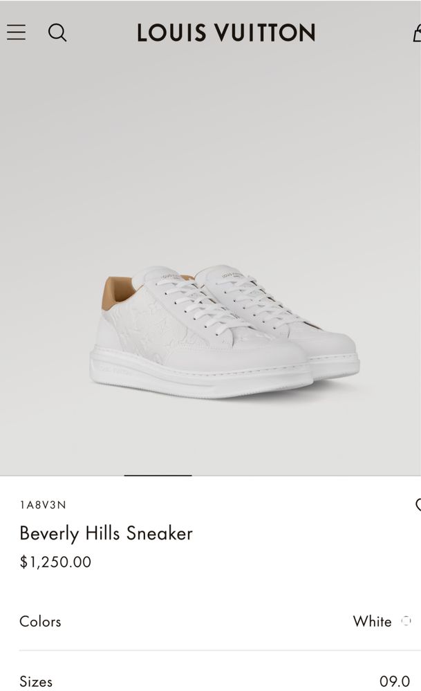Louis Vuitton Beverly Hills sneakers barbati