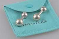 Tiffany & Co Barbell ( Щанга ) Сребърни 925 Ръкавели
